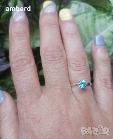 Нежен и елегантен сребърен пръстен - модел R062, снимка 5 - Пръстени - 53614259