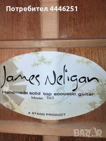 Електро акустична китара James Neligan S40 Solid, снимка 7 - Китари - 53745018