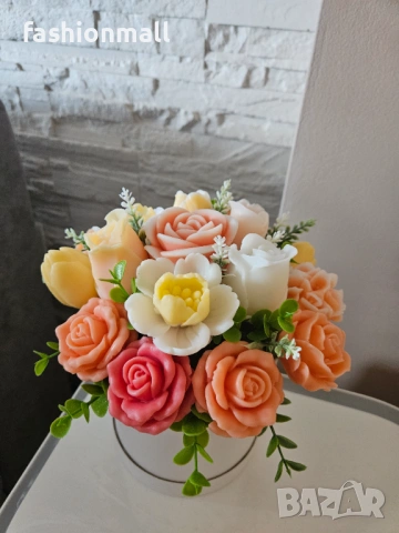 Аранжировка от глицеринов сапун , снимка 3 - Декорация за дома - 54241761