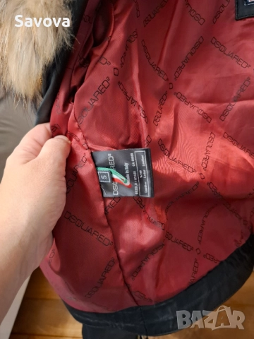 DSQuared2 кожено яке, снимка 10 - Якета - 52282312