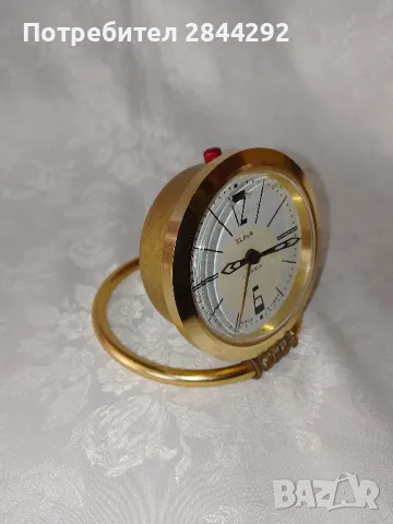 Стар Руски Механичен Будилник- СЛАВА, снимка 4 - Колекции - 49829916