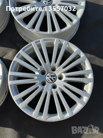 Оригинални джанти VW Zolder 18" 5x112 (Golf R32) – ТОП състояние, след боя!, снимка 3 - Гуми и джанти - 53759533