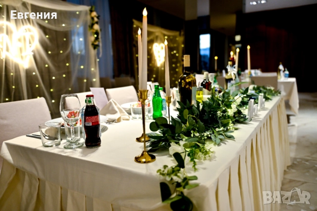 Kомплект сватбена украса в синьо, снимка 13 - Други - 52030465