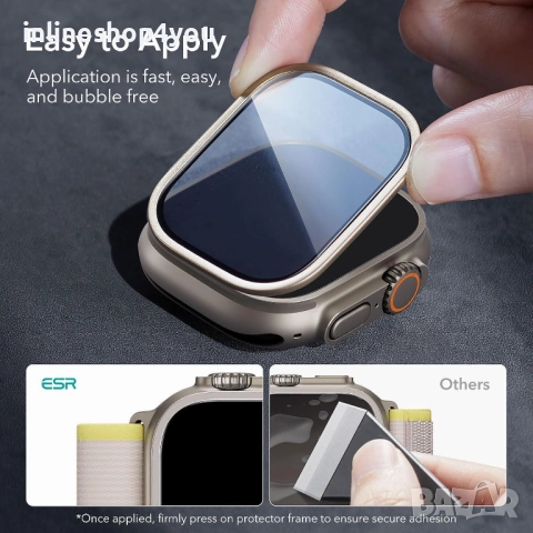5D Стъклен Протектор за Дисплей за Apple Watch Ultra 1 | Ultra 2, снимка 5 - Смарт гривни - 52563599