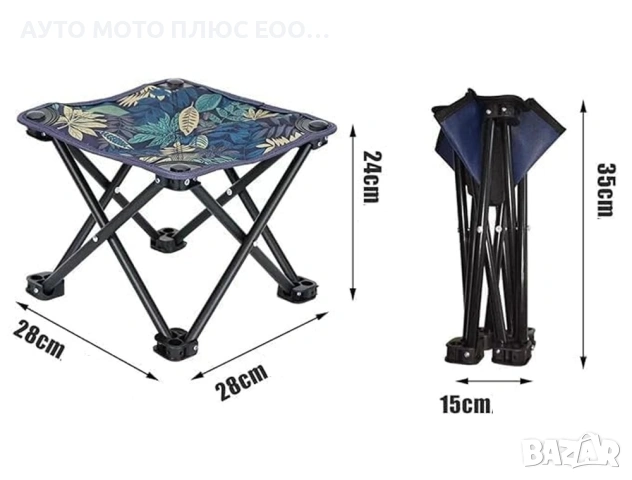 Преносимо сгъваемо Столче за къмпинг с метална рамка., снимка 4 - Къмпинг мебели - 53923233