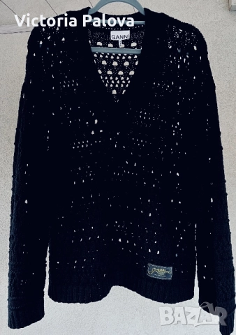 Лукс пуловер GANNI оригинал, снимка 2 - Блузи с дълъг ръкав и пуловери - 52437113