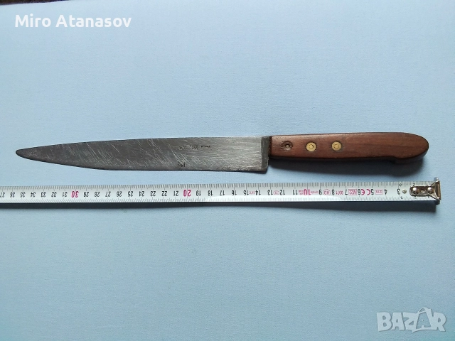 Стар голям български нож от царско време НОЖАРОВЪ Габрово, снимка 8 - Антикварни и старинни предмети - 52725389