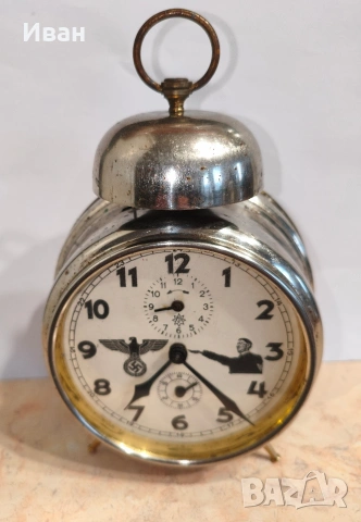 Работещ стар немски будилник от началото на миналия век