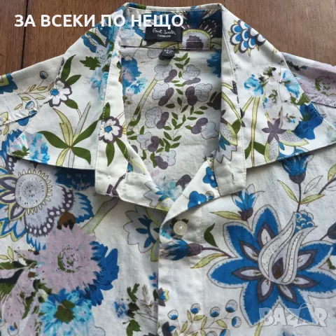 МЪЖКИ РИЗИ, ХАВАЙКИ С КЪС РЪКАВ -  PAUL SMITH LONDON, снимка 5 - Ризи - 50427503
