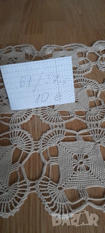 Ръчно плетени на една кука покривки, дантела, снимка 5 - Други стоки за дома - 53171965