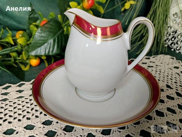 Scherzer Bavaria червен кант . Красиви! , снимка 9 - Чаши - 53328654