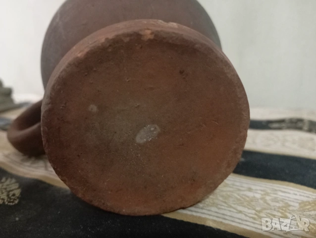 Стар керамичен съд,кандило, снимка 4 - Антикварни и старинни предмети - 53106454