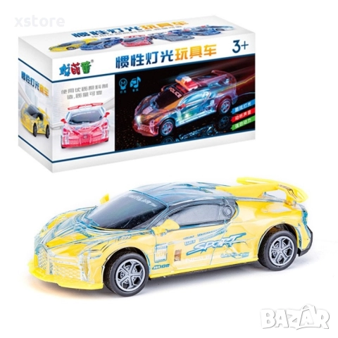 Музикална детска количка със светлинен ефект - TOYCAR34, снимка 4 - Коли, камиони, мотори, писти - 52796345