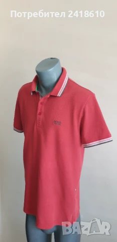 Hugo Boss Paddy Pique Cotton Regular Fit Mens Size L - XL ОРИГИНАЛНА Тениска!, снимка 2 - Тениски - 50861864