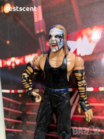 Екшън фигура WWE Jeff Hardy Ruthless Aggression Джеф Харди играчка Jakks Pacific White face paint, снимка 6 - Фигурки - 49511597