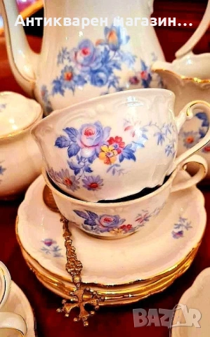 Прекрасен сервиз за кафе / чай за 12 души - Triptis, Germany,  , снимка 5 - Сервизи - 53809367