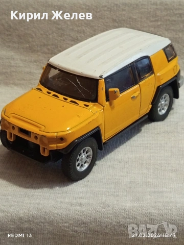 Метална количка Toyota Cruiser много красива за КОЛЕКЦИЯ ДЕКОРАЦИЯ 48748, снимка 3 - Колекции - 53573267