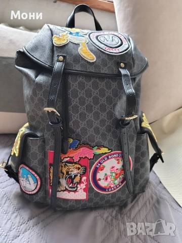 Раница Gucci GG Supreme Donald Duck Premium Quality G460029 черна 