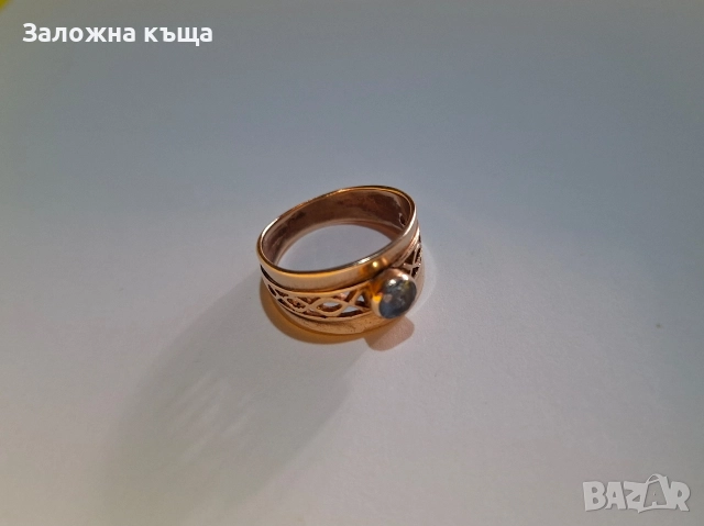 Дамски златен пръстен - 4,70 гр. / 585 / 14К / 18 мм., снимка 2 - Пръстени - 52775212