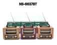 Ретро радио NNS NS-6637BT - FM, AM и SW+USB и TF, снимка 2