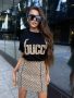 дамски комплект тениска и пола gucci, снимка 2