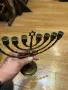 стар еврейски свещник ханукия, снимка 2