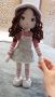 Ръчно изработена плетена Кукла, снимка 1 - Плюшени играчки - 45930473