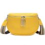 Малка чанта естествена кожа Yellow 1223, снимка 1