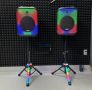 Bluetooh Karaoke Speaker NDR 102B - Красив LED високоговорител със 7 режима

, снимка 2