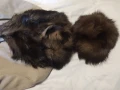 Шапка и яка от лисица естествен косъм, снимка 3