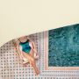 Relaxdays Правоъгълен сенник тента платнище 2x4m Водоустойчив вдлъбнат от PES плат, снимка 4