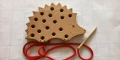 Дървена играчка за шнуроване - Montessori, снимка 3
