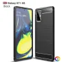 Samsung Galaxy A71 5G Удароустойчив Carbon Fiber Калъф и Протектор, снимка 1