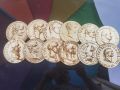 Подложки за чаши Ауреус Дванадесет Цезари, снимка 1 - Антикварни и старинни предмети - 45767628
