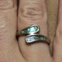 Сребърен пръстен с кралски седеф (231), снимка 3