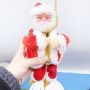 Катерещ се по мъниста Дядо Коледа. Височина на Дядо Коледа 13 см, дължина на въжето от мъниста 100 с, снимка 2