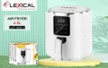 Еър фрайър Lexical Airfryer LAF-3026-1/2, 1300W 4.5L бял/черен, снимка 3