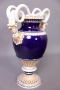 Прекрасна Майсен Meissen ваза кобалт и злато перфектна, снимка 3