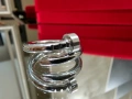 CARTIER Nail Juste un Clou Classic Silver Пръстен Пирон, снимка 1
