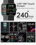 Нов Мъжки Часовник Smart Bluetooth, HD Тъчскрийн, Съвместимост iOS/Android, снимка 6