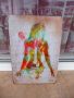Метална табела картина еротика китара музика рок живопис бои, снимка 1