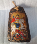 "Свети Георги", ръчно изработена икона върху стара керемида , снимка 1