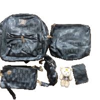 Комплект раница и 3 чантички / Цвят: Черен, снимка 15 - Раници - 45812778