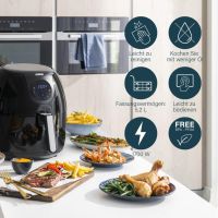 Голям ЕЪР ФРАЙЪР фритюрник с горещ въздух Air fryer XXL 5.2 литра с ПОДАРЪК Тава, снимка 4 - Фритюрници - 45053482