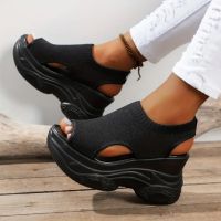 Сандали на платформа летни обувки, снимка 6 - Сандали - 45798216