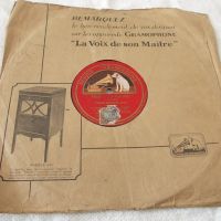 Старинна грамофонна плоча "La Voix de son Maitre", снимка 1 - Антикварни и старинни предмети - 45686463
