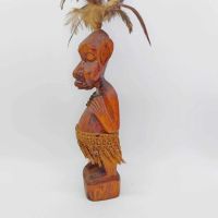 Стара ръчно резбована африканска фигура, снимка 4 - Колекции - 45045607