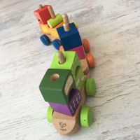 детско дървено влакче, дървена играчка, Hape, снимка 1 - Образователни игри - 45594933