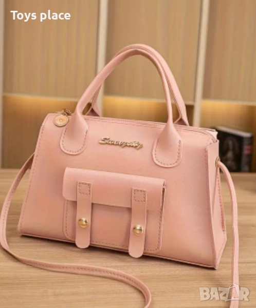 Малка розова чанта, дамска чанта, тийн чанта, снимка 1