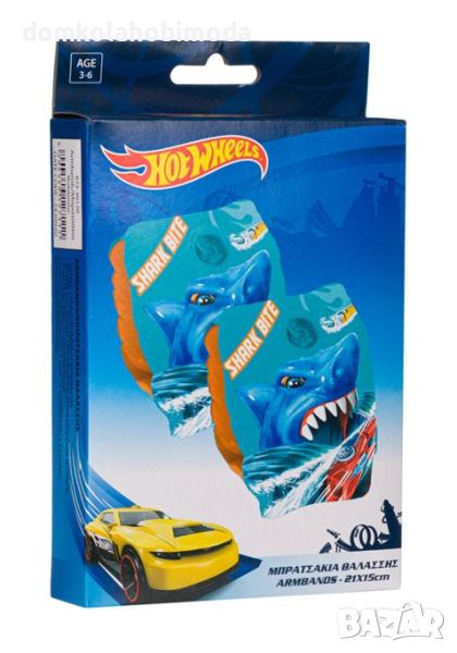  Надуваеми детски плавници Hot Wheels(3-6 Години /18-30 кг), снимка 1